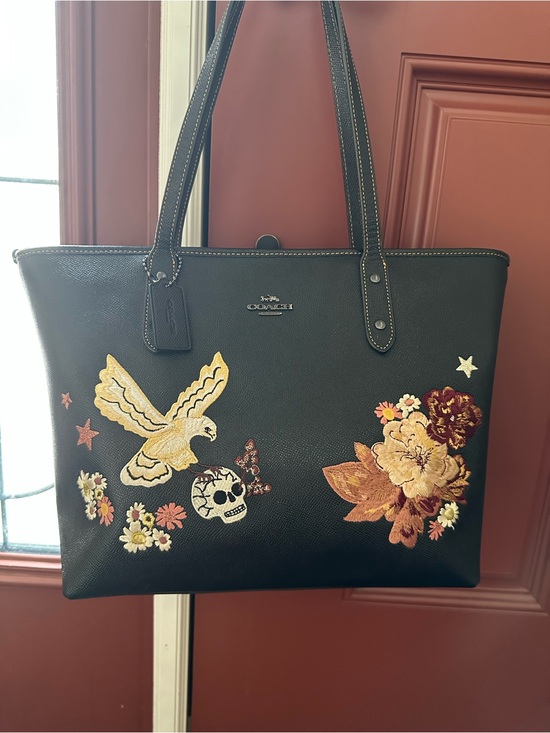 Coach Handbags - Coach Tattoo Embroidered City Zip Tote-includes Coach Dust Bag